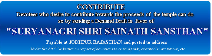 contribute of saidham jodhpur